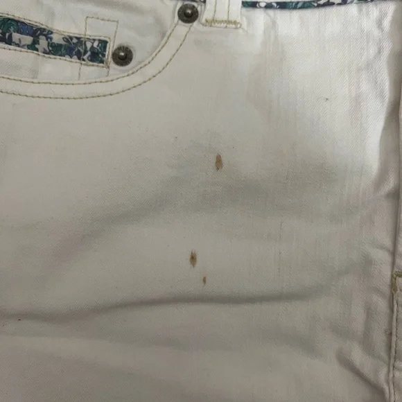 Womens High Sierra White Denim Mini Skirt Size 4 - Picture 3 of 5